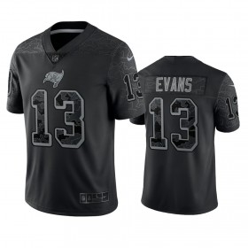 Camiseta Hombre NFL Tampa Bay Buccaneers Mike Evans 13 Negro Reflective Limited